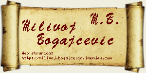 Milivoj Bogajčević vizit kartica